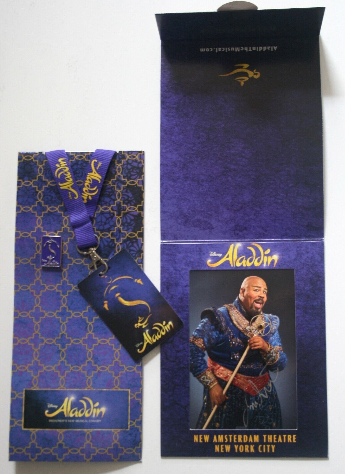 Aladdin: James Monroe Iglehart Photo Vip Tony 2014+cast Signed Broadway Playbill