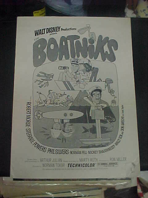 The Boatniks, Uncut 12pg Disney Prbk & 2 Ad Pads [robert Morse, Stefanie Powers]