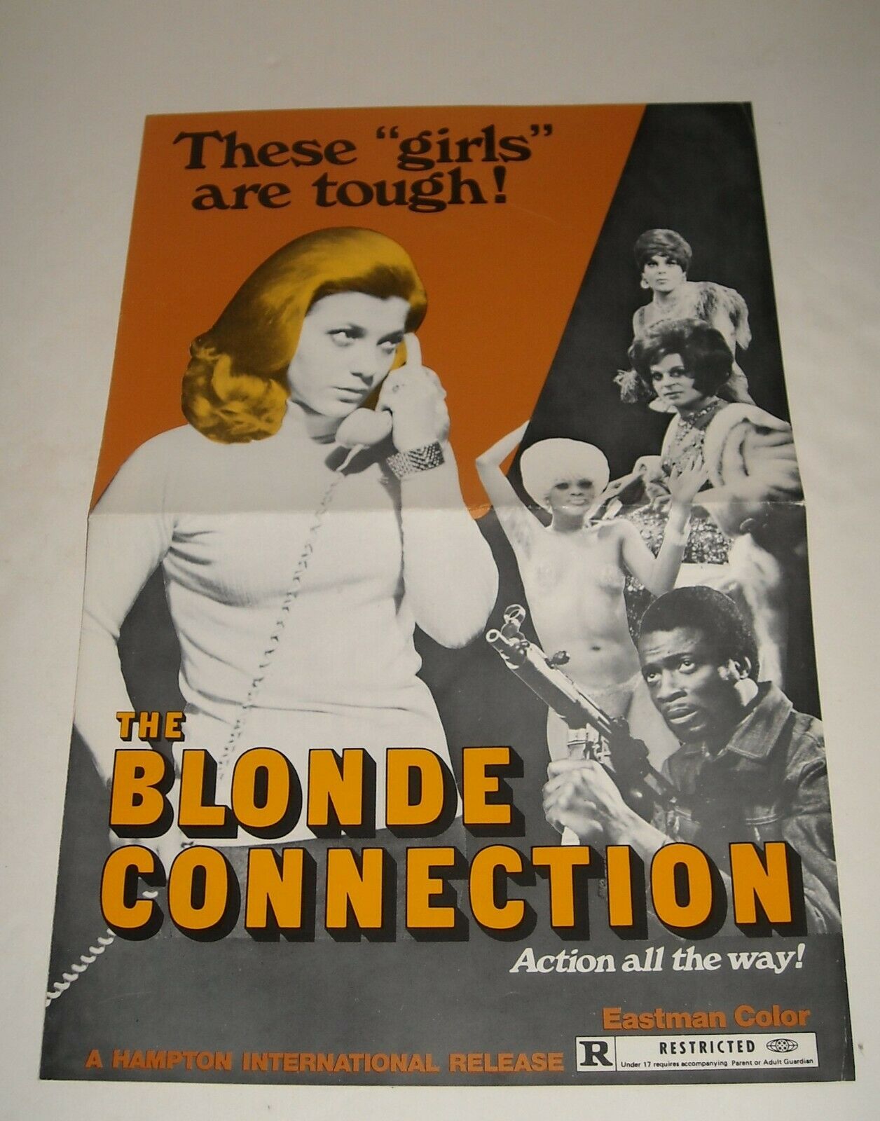 The Blonde Connection  Movie Advertising Press Book Pressbook Sexploitation Gga