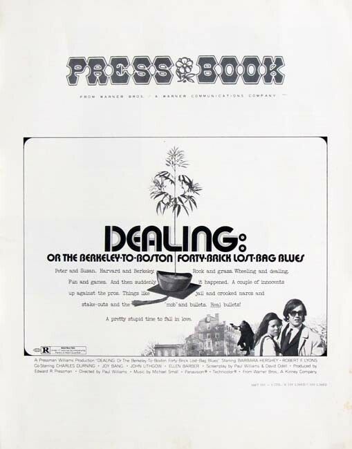 Dealing: Or The Boston To Berkley Forty Brick... Great Movie Pressbook 1972